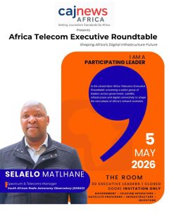 Mr Selaelo Matlhane, Spectrum and Telecoms Manager at the South African Radio Astronomy Observatory