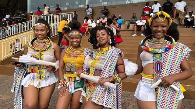 Zulu ladies showcasing their traditional attire - CAJ News Africa